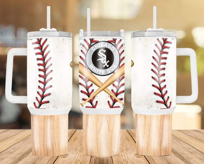 Chicago White Sox Mlb Custom Stanley Quencher 40Oz Stainless Steel