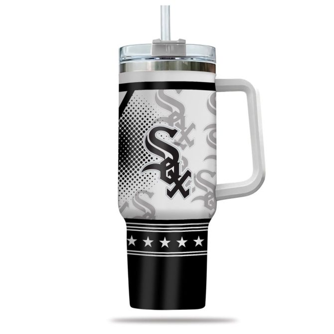 Chicago White Sox Mlb Custom Stanley Quencher 40Oz Stainless Steel Tumbler With Handle - Image 2