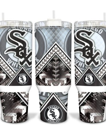 Chicago White Sox Mlb Custom Stanley Quencher 40Oz Stainless Steel Tumbler With Handle
