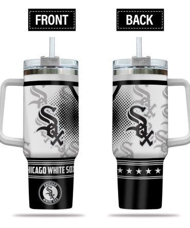 Chicago White Sox Mlb Custom Stanley Quencher 40Oz Stainless Steel Tumbler With Handle