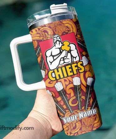 Chiefs Super Rugby Custom Stanley Quencher 40Oz Stainless Steel Tumbler With Handle