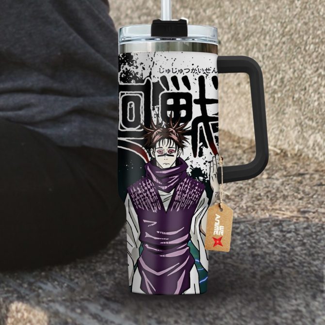 Choso Jujutsu Kaisen Anime Custom Stanley Quencher 40Oz Stainless Steel Tumbler With Handle - Image 4
