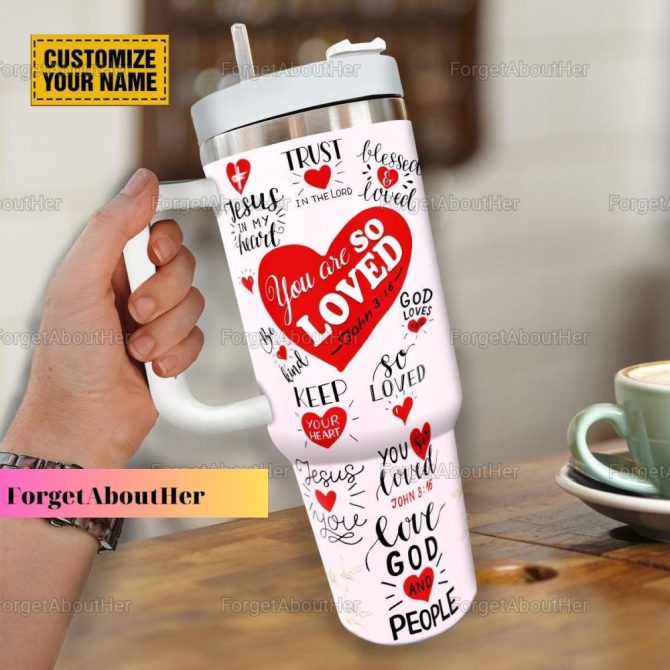 Christian Faith Believers Custom Stanley Quencher 40Oz Stainless Steel Tumbler With Handle - Image 3