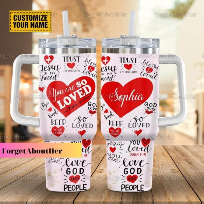 Christian Faith Believers Custom Stanley Quencher 40Oz Stainless Steel Tumbler With Handle - Image 4