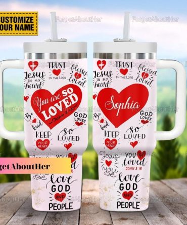 Christian Faith Believers Custom Stanley Quencher 40Oz Stainless Steel Tumbler With Handle