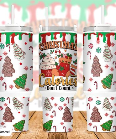 Christmas Calories Don #8217;T Count Custom Stanley Quencher 40Oz Stainless Steel Tumbler With Handle