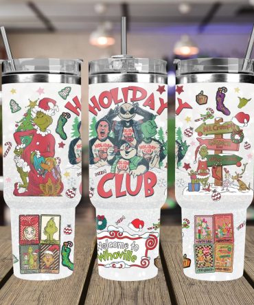 Christmas Characters Movies Custom Stanley Quencher 40Oz Stainless Steel Tumbler With Handle