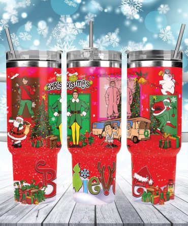 Christmas Characters Movies Custom Stanley Quencher 40Oz Stainless Steel Tumbler With Handle