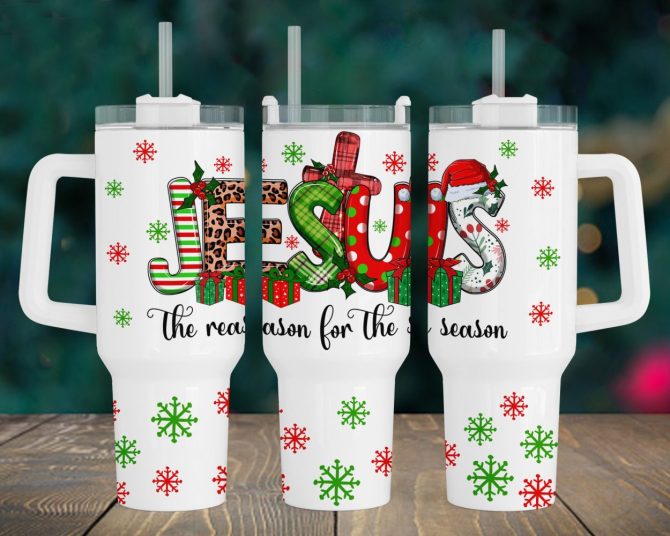 Christmas Christian Faith Custom Stanley Quencher 40Oz Stainless Steel Tumbler With Handle
