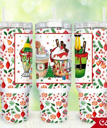 Christmas Coffee Custom Stanley Quencher 40Oz Stainless Steel Tumbler With Handle