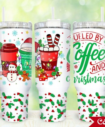 Christmas Coffee Custom Stanley Quencher 40Oz Stainless Steel Tumbler With Handle