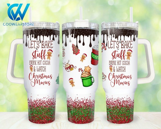Christmas Custom Stanley Quencher 40Oz Stainless Steel Tumbler With Handle