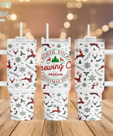 Christmas Custom Stanley Quencher 40Oz Stainless Steel Tumbler With Handle