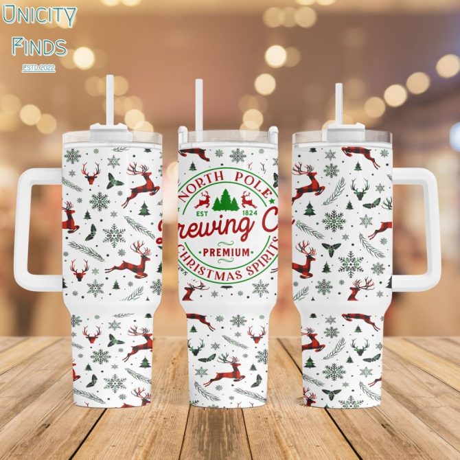 Christmas Custom Stanley Quencher 40Oz Stainless Steel Tumbler With Handle