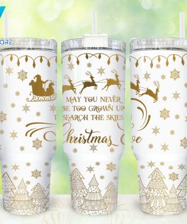 Christmas Custom Stanley Quencher 40Oz Stainless Steel Tumbler With Handle