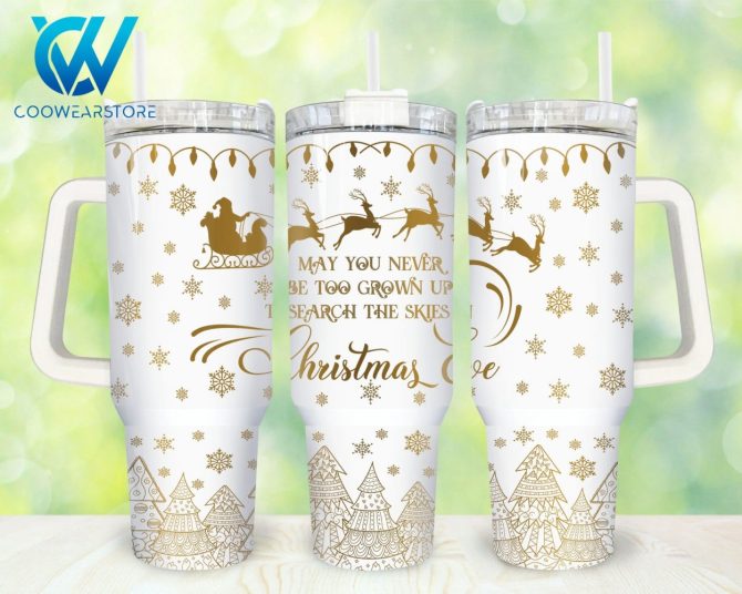 Christmas Custom Stanley Quencher 40Oz Stainless Steel Tumbler With Handle