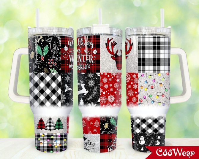 Christmas Custom Stanley Quencher 40Oz Stainless Steel Tumbler With Handle
