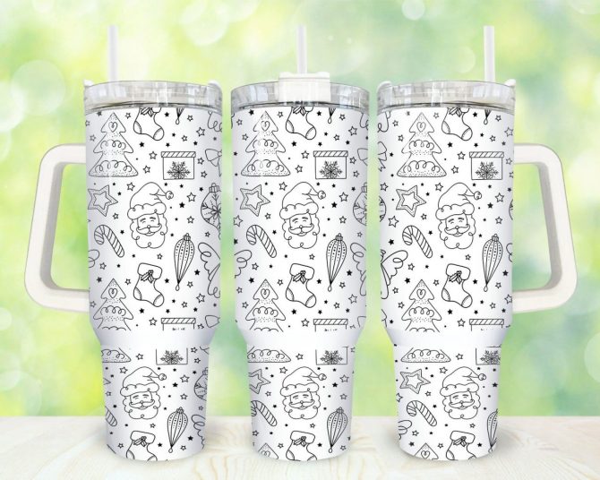 Christmas Custom Stanley Quencher 40Oz Stainless Steel Tumbler With Handle
