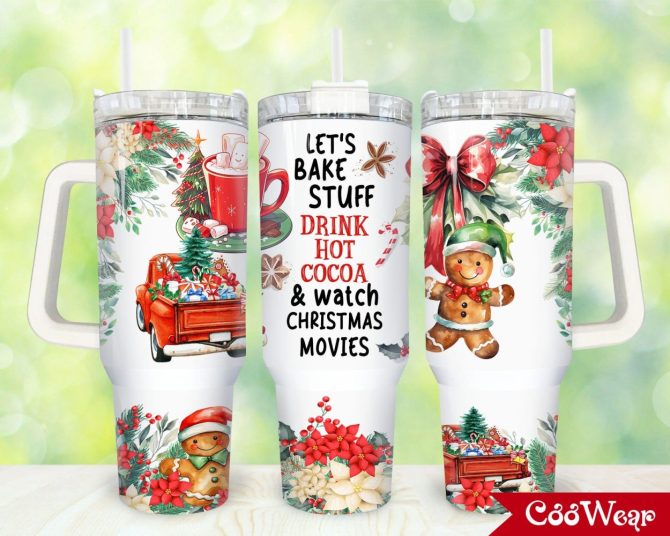 Christmas Custom Stanley Quencher 40Oz Stainless Steel Tumbler With Handle