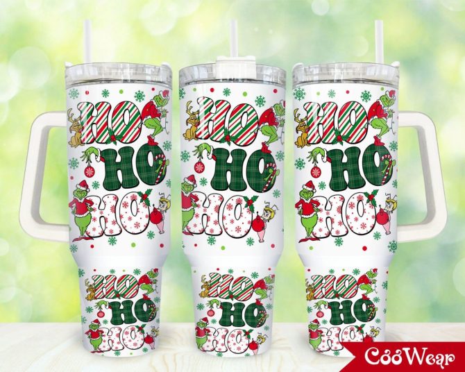 Christmas Custom Stanley Quencher 40Oz Stainless Steel Tumbler With Handle