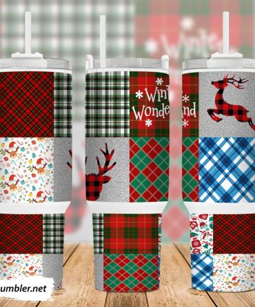 Christmas Deer Custom Stanley Quencher 40Oz Stainless Steel Tumbler With Handle