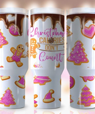 Christmas Gingerbread Custom Stanley Quencher 40Oz Stainless Steel Tumbler With Handle