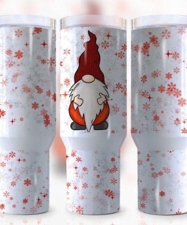 Christmas Gnome Custom Stanley Quencher 40Oz Stainless Steel Tumbler With Handle
