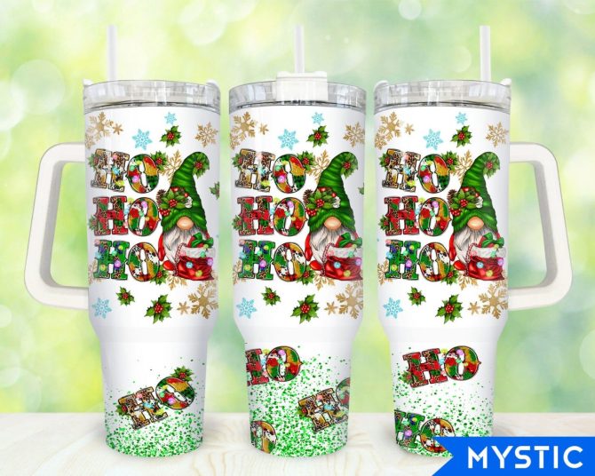 Christmas Gnome Custom Stanley Quencher 40Oz Stainless Steel Tumbler With Handle