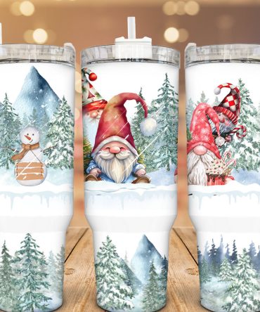Christmas Gnome Custom Stanley Quencher 40Oz Stainless Steel Tumbler With Handle