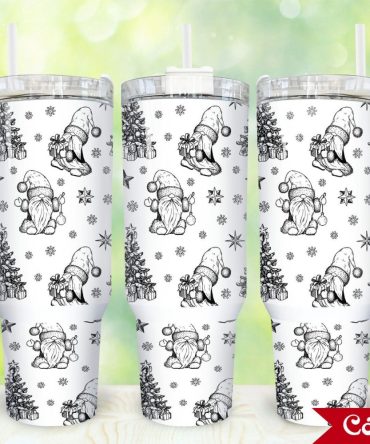 Christmas Gnome Custom Stanley Quencher 40Oz Stainless Steel Tumbler With Handle
