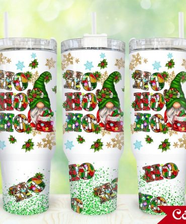 Christmas Gnome Custom Stanley Quencher 40Oz Stainless Steel Tumbler With Handle