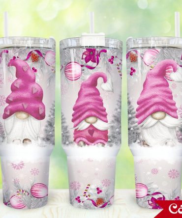 Christmas Gnome Custom Stanley Quencher 40Oz Stainless Steel Tumbler With Handle