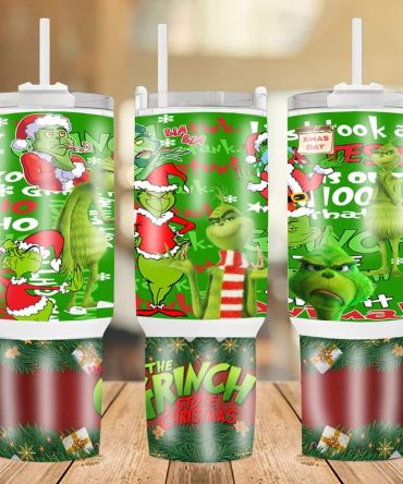 Christmas Grinch Movies Custom Stanley Quencher 40Oz Stainless Steel