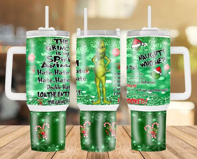 Christmas Grinch Movies Custom Stanley Quencher 40Oz Stainless Steel