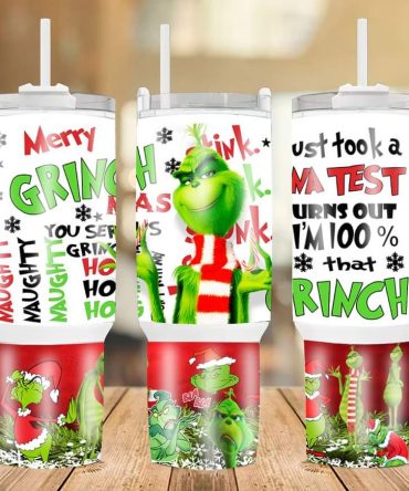 Christmas Grinch Movies Custom Stanley Quencher 40Oz Stainless Steel