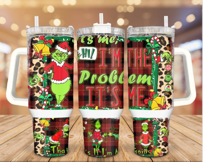 Christmas Grinch Movies Custom Stanley Quencher 40Oz Stainless Steel Tumbler With Handle