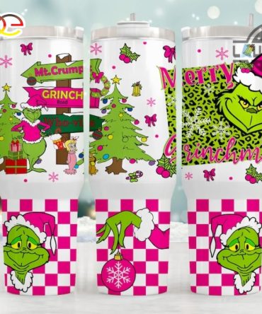 Christmas Grinch Movies Custom Stanley Quencher 40Oz Stainless Steel Tumbler With Handle