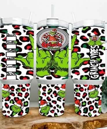 Christmas Grinch Movies Custom Stanley Quencher 40Oz Stainless Steel Tumbler With Handle