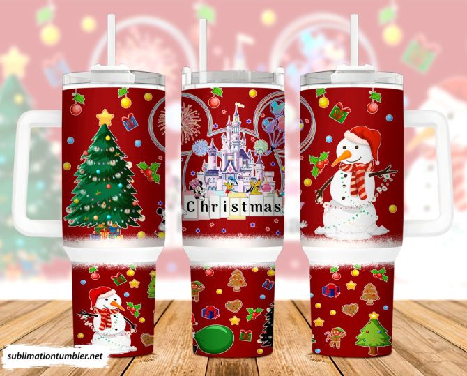 Christmas Holiday Custom Stanley Quencher 40Oz Stainless Steel Tumbler With Handle