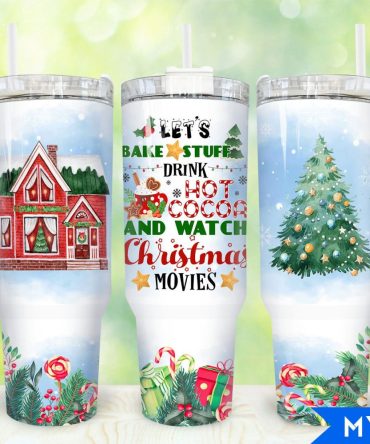 Christmas Holiday Custom Stanley Quencher 40Oz Stainless Steel Tumbler With Handle