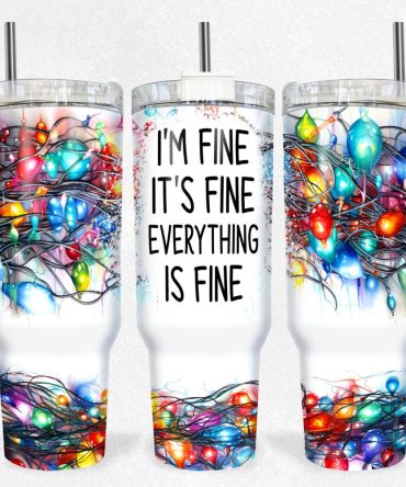 Christmas Lights Custom Stanley Quencher 40Oz Stainless Steel Tumbler With Handle