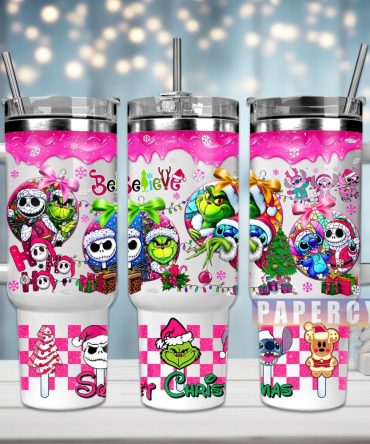 Christmas Movie Characters Custom Stanley Quencher 40Oz Stainless Steel Tumbler With Handle
