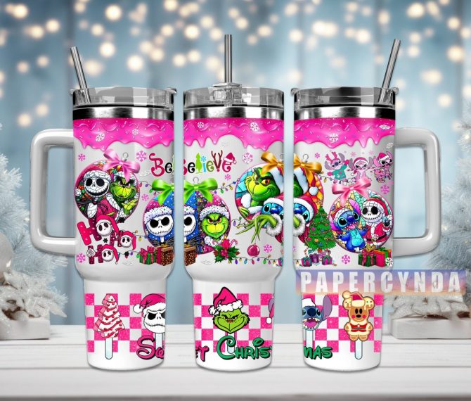 Christmas Movie Characters Custom Stanley Quencher 40Oz Stainless Steel Tumbler With Handle