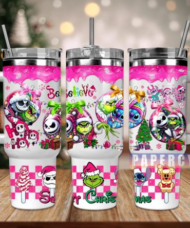 Christmas Movie Characters Custom Stanley Quencher 40Oz Stainless Steel Tumbler With Handle
