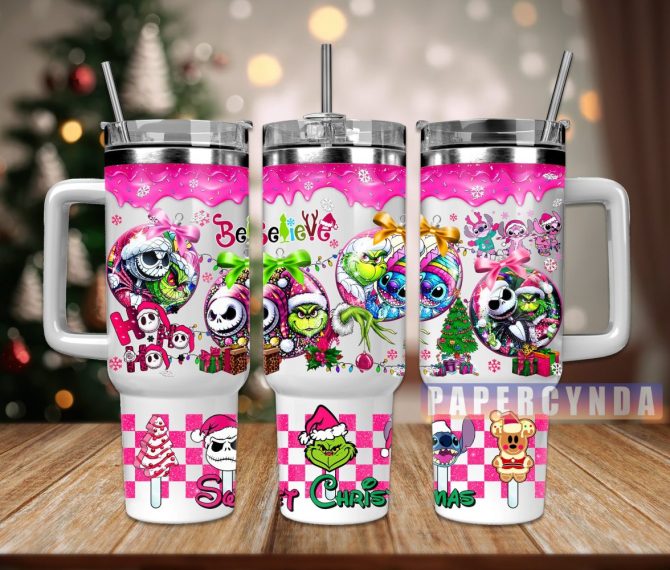 Christmas Movie Characters Custom Stanley Quencher 40Oz Stainless Steel Tumbler With Handle