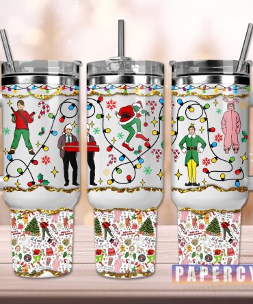 Christmas Movie Characters Custom Stanley Quencher 40Oz Stainless Steel Tumbler With Handle