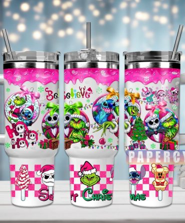 Christmas Movie Characters Custom Stanley Quencher 40Oz Stainless Steel Tumbler With Handle