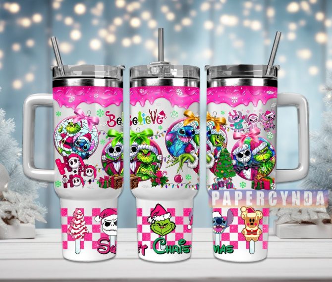 Christmas Movie Characters Custom Stanley Quencher 40Oz Stainless Steel Tumbler With Handle