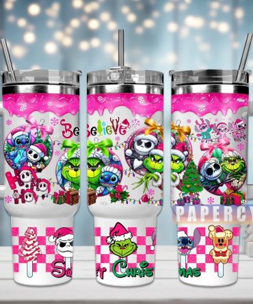 Christmas Movie Characters Custom Stanley Quencher 40Oz Stainless Steel Tumbler With Handle