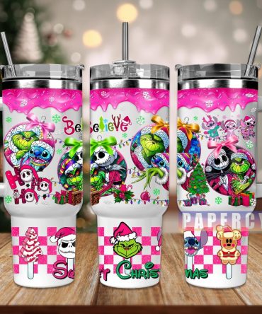 Christmas Movie Characters Custom Stanley Quencher 40Oz Stainless Steel Tumbler With Handle